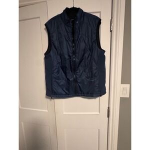 Brooks Men's Blue Quilted Insulated Vest Athletic Running Gorpcore